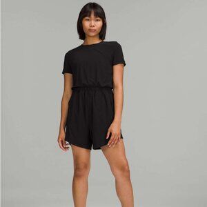 Lululemon Lightweight High-Neck Romper — Size 6, Black